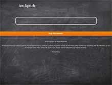 Tablet Screenshot of lum-light.de